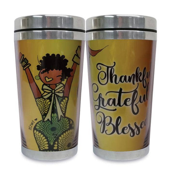 Travel Mug Thankful, Grateful, Blessed