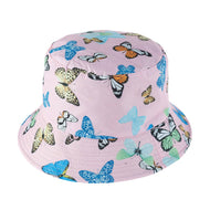 Butterfly Print Bucket Hat
