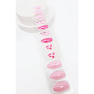 Heart Arrow and Solid Press On Nail Set
