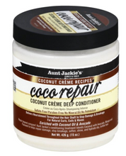 Load image into Gallery viewer, Aunt Jackie&#39;s Coconut Creme Recipes Coco Repair Coconut Creme Deep Conditioner 15 oz
