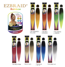 Load image into Gallery viewer, Spectra Ezbraid Rainbow Braid Hair 30”
