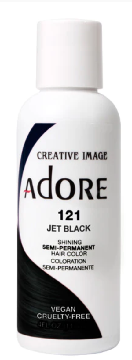 Adore Semi-Permanent Hair Color 121 Jet Black