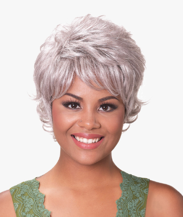 Gail Silver Grey Synthetic Wig D1/60