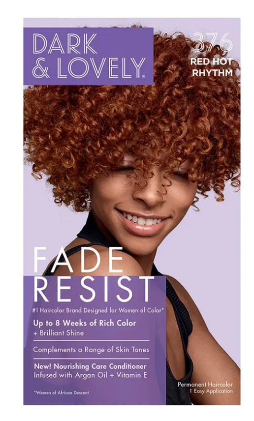 Dark & Lovely Permanent Hair color Dye #376 Red Hot Rhythm