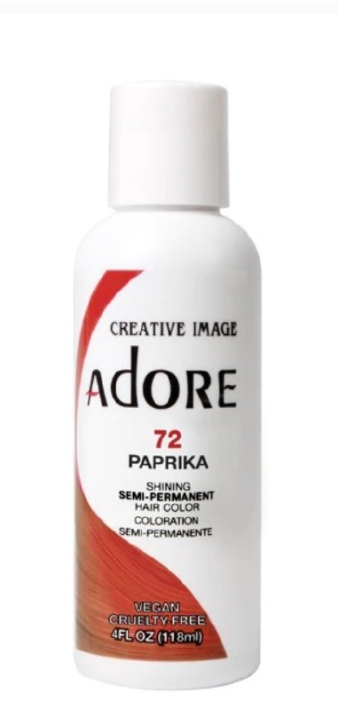 Adore Semi-Hair Color 72 Paprika 4 fl oz