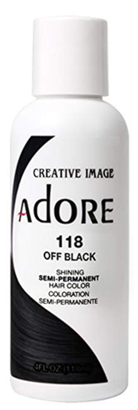 Adore Semi-Permanent Hair Color 118 Off Black 4 fl oz