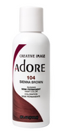 Adore Semi-Permanent Hair Color 104 Sienna Brown 4 fl oz