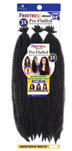 Load image into Gallery viewer, Freetress Braid Pre-Fluffed Water Poppin&#39; Twists 3x 24&quot;
