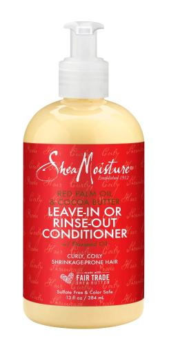 Shea Moisture Red Palm Oil & Cocoa Butter Leave-in or Rinse Out w/ Flaxseed Oil Conditioner 13oz