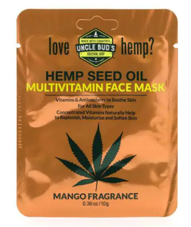 Uncle Bud's Hemp Seed Oil Organic Multivitamin Face Mask .36oz