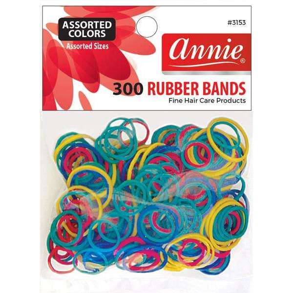 Annie Rubber Bands Asst Size 300Ct Asst Color