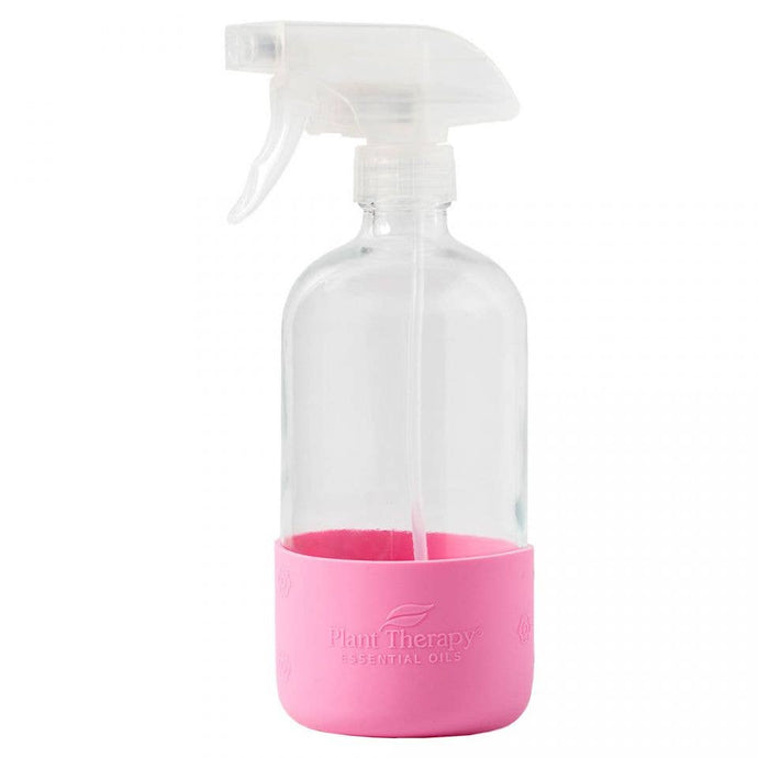 16oz Glass Spray Bottle Pink