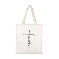 FAITH PRINT TOTE BAG