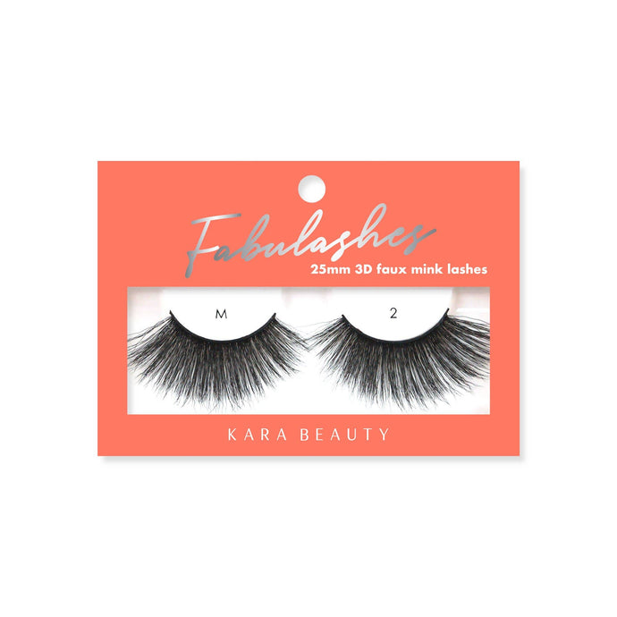 Kara Beauty - FABULASHES 3D Faux Mink False Eyelashes - Style M2