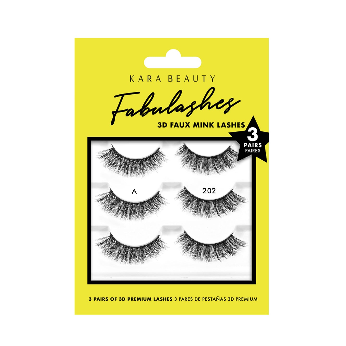 Kara Beauty - FABULASHES Multi-Pack 3D Faux Mink Lashes - Style KA3202