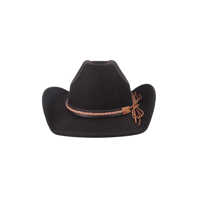 Cowboy Cowgirl Brim Hat Black